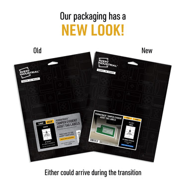 Avery White Asset Tag Labels, 3-3/4